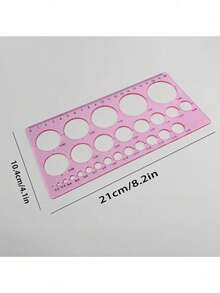 19-Hole Geometry Circle Drawing Template Ruler, Round Hole Ruler Circle Template For Students Geometry Drawing Arts & Crafts Tool Back To School,Rulers - 20cm - View 17