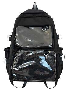 Japanese Kawaii Women New 2026 Transparent Backpack Women Large Capacity Ita Backpack School Bags For College Student JK - Multicolor - View 8