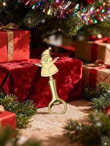 1PC/Personalized Christmas Themed Bottle Opener, Rust-Resistant And Wear-Resistant, Creative Party Bottle Opener Gadget, Holiday Gift, Christmas Gift For Friends And Family - Multicolor - View 11