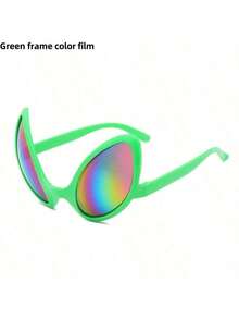 1pc Alien Glasses Funny Party Glasses Holiday Ball Alien Costume Party Supplies Funny Random Color - Multicolor - View 6