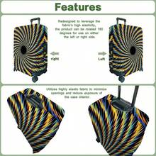 1PC, Flat Print Design, Print Design - No Texture, Accessories Only, Luggage Protective Cover, Does Not Include The Luggage Shown In The Picture, Suitable For 20 To 30 Inch Luggage, Made Of Thickened High-Quality Fabric, Essential Accessory For Your Travel And Checked Luggage. - Multicolor - View 6