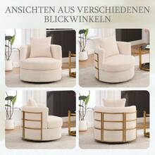 Home Theater Seating - 米色 + 燈芯絨 + 1 個座位 - 查看 4