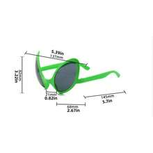 1pc Alien Glasses Funny Party Glasses Holiday Ball Alien Costume Party Supplies Funny Random Color - Multicolor - View 8