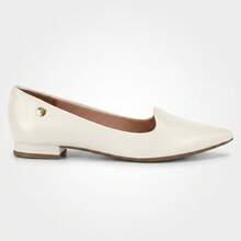 Women's Vizzano Flat Shoe With Low Block Heel, Pointed Toe, Comfortable And Original - 米白色 - 查看 2