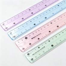 30/20/15cm Ruler, Super Soft, Flexible Soft Ruler, Transparent Ruler, Measuring Ruler, Straight Ruler, Student Ruler, Suitable For Measuring Length, Stationery, School, Classroom, Office, Teacher, Student, Teacher Supplies, Back To School, School Essential Supplies, Suitable For Back To School Season/Back To School Season, Birthday Gift, Teacher's Day Gift, Thanksgiving Gift, Christmas Gift, Halloween Gift, Easter Gift, New Year Multi-Holiday Gift - Multicolor - View 11