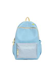 2026 Summer New Colorblock Striped Casual Minimalist Daily Commute Back To School Lightweight Large Capacity Nylon Backpack - Multicolor - View 13