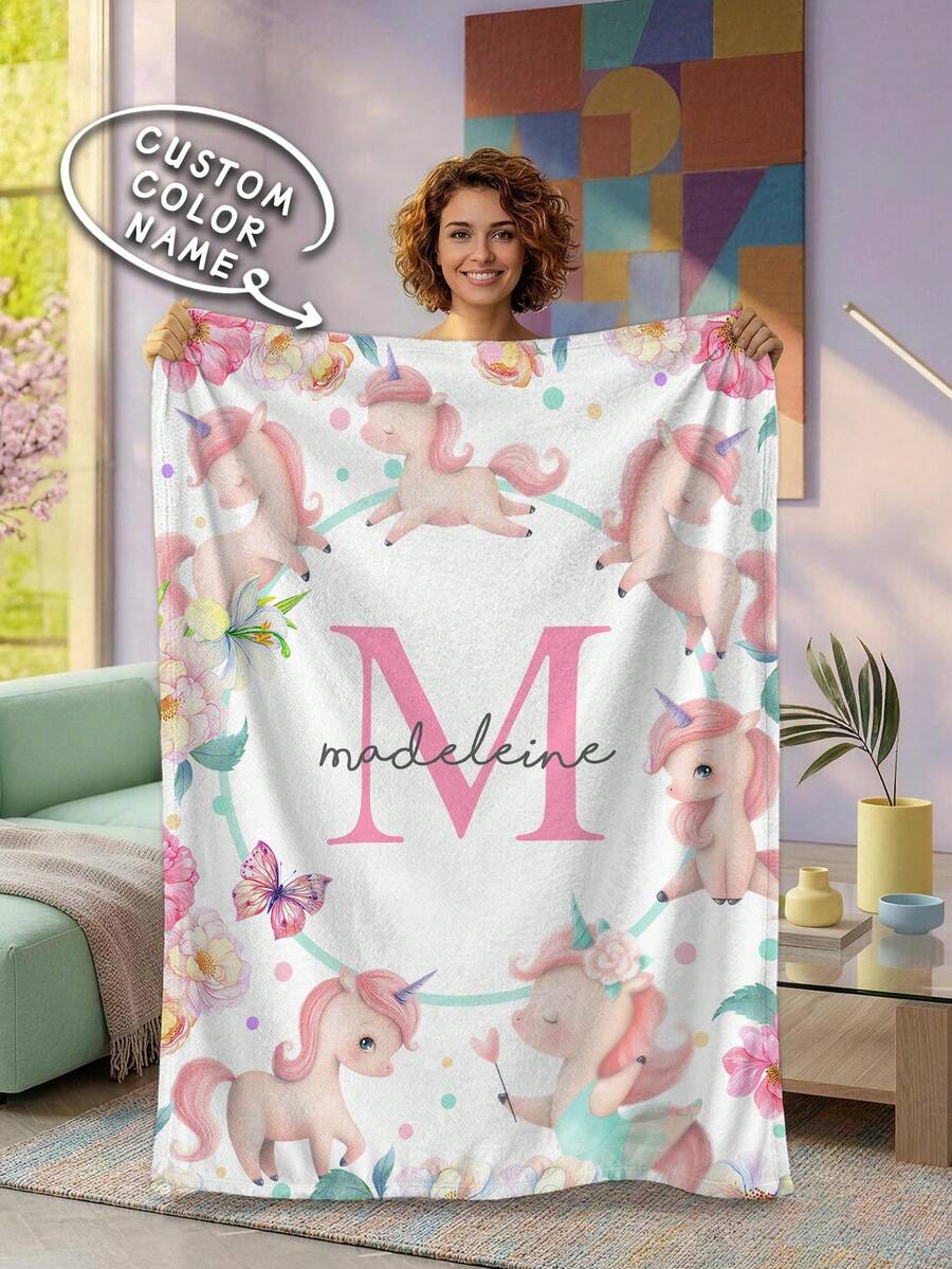 1 Stück personalisierte Flanelldecke mit Namen, multifunktional für Schlafzimmer, Wohnzimmer Sofa, Outdoor Strand Camping, Haustiere, personalisierte Heim-/Haustier-/Paar-Namen bedruckte Bettdecke, personalisiertes Weihnachtsgeschenk, Muttertags-/Vatertagsgeschenk, Familiengeschenk, Geburtstagsgeschenk, Geschenk für Freunde, Geschenk für Sie/Mama/Papa - Stil 9 - Übersicht 1