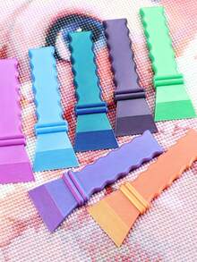 1pc Colorful Diamond Painting Alignment Tool, Diamond Painting Correction Tool, Diamond Painting Straight Line Corrector, Repair And Fix - A - View 1