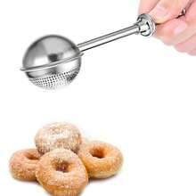 SANNAX Powdered Sugar Shaker Duster Mini Sifter Flour Duster For Bread Baking With 18/8 304 Stainless Steel Spring Operated Handle For Sugar Flour And Spices - Silver - View 9