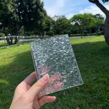A5 波浪透明壓克力資料夾 清透耐用材質 活頁筆記本封面 可作為筆記本、計畫本、卡片收納 B - 水晶卡冊 - 查看 5