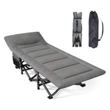 Wide Application: Camping, Hiking, Travel, Office Nap, Temporary Guest Bed - Grey - View 1