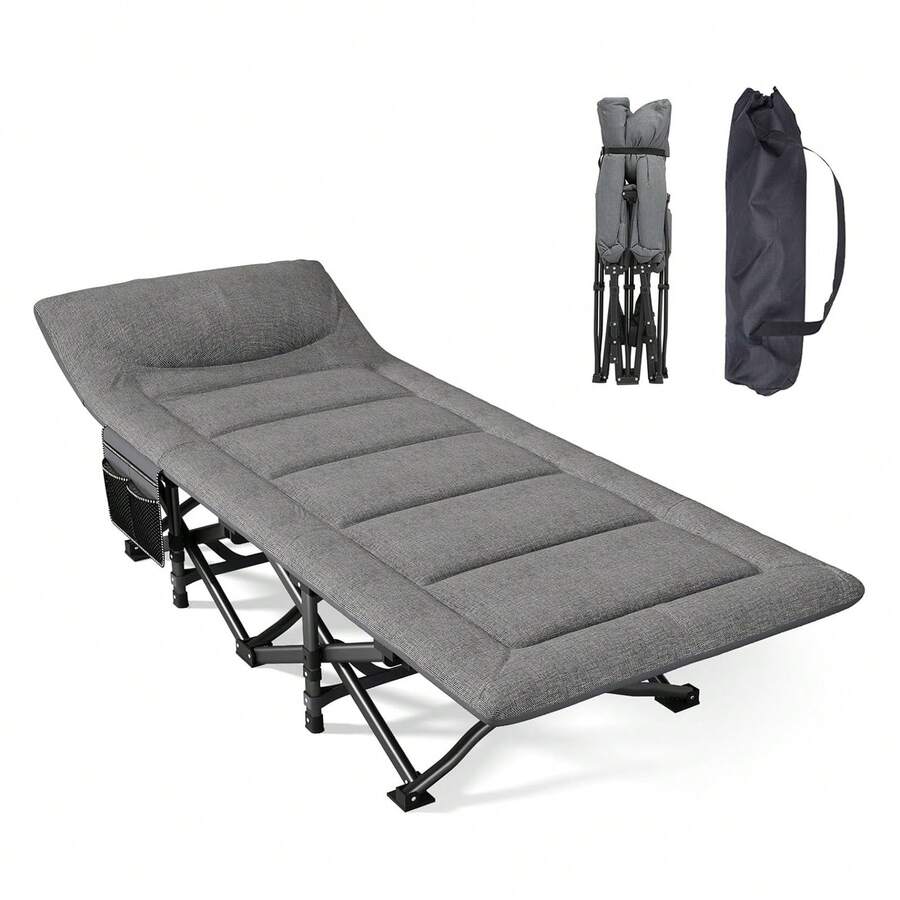 Wide Application: Camping, Hiking, Travel, Office Nap, Temporary Guest Bed - Grey - View 1