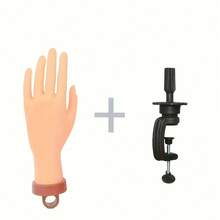Bendable Nail Practice Hand With Mounting Bracket For Nail Art Training Realistic Fake Hand Model For Home DIY Use - Bendable Nail Art Practice Hand Model - View 11