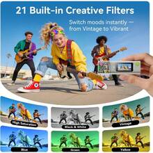 Mini Keychain Digital Camera:2K Digital Mini Camera With 16GB Card,Vintage Keychain Video Camera, 1" HD LCD Display, 400mAh Battery Portable Small Cameras - View 4