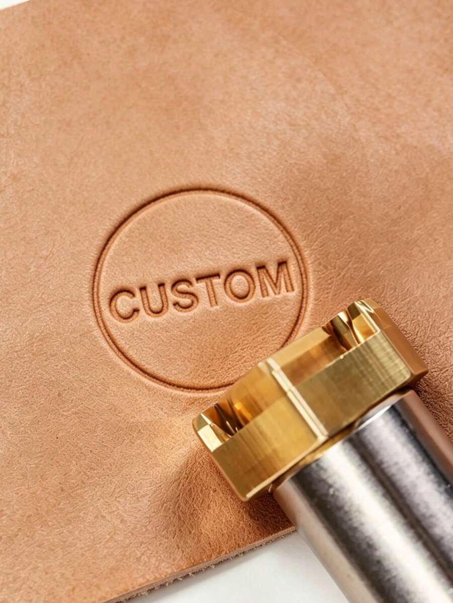 Custom Leather Stamp With Steel Rod, Custom Personalized Leather Branding Iron, Custom Leather Branding Iron, Custom Leather Stamp