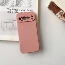 極簡柔觸植絨手機殼，適用 Pixel 6 7 6 Pro 7 Pro 8 8A 8 Pro 9 9A 9 Pro 10 10 Pro 10 Pro XL - 粉色 - 查看 1