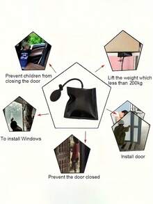 New Car Door Window Open Air Bag Pump Wedge Pad Entry Inflatable Shim Tools Professional Universal Air Pump Wedge Hand Tool - A - View 12