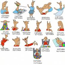 hoojojo 17Pcs Felt Storytelling Set For Llama Llama Red Pajama, Interactive Storytelling Props, Role-Playing Toy, Reading Learning Teaching Aid, Classroom Interactive Game, Back-To-School Supplies - Multicolor - View 11