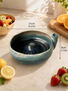 1 pièce Bol à fruits en céramique à drainage automatique, bol de lavage de fruits en céramique, passoire, déshydrateur, conception d'entrée latérale à flux d'eau en vortex, panier de drainage multifonctionnel pour fraises, myrtilles et petits fruits, passoire de cuisine à drainage rapide, bassin de lavage de fruits rotatif, boîte cadeau de pendaison de crémaillère pour les vacances, bassin de lavage de fruits à la maison, ensemble cadeau de plateau de fruits pour le thé de l'après-midi - Bol de lavage en céramique pour fruits - Voir 12