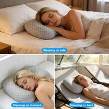 Ear Piercing Pillow - Protects Ears, Prevents Pressure On Ears, Hollow Design For Side Sleeping, Ear Piercing Support, Ear Pillow - Grey - View 6