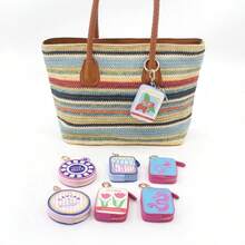 Fashion UV Printed Mini Keychain Bag Accessory Charm, Creative Printed Cartoon Coin Purse - Multicolor - View 8