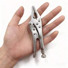 1pc Locking Pliers Set, 5 Inch Needle Nose Pliers, Durable Manual Tool For Mechanical And DIY Projects, Powerful Function - Pointed Beak - View 13