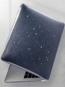 Glitter Star Hollow Heat Dissipation Laptop Protective Case, Compatible With MacBook Air 13.3 Inch A1932 A2179 A2337 M1, Ultra-Thin Hard PC Anti-Scratch Anti-Shock Portable Laptop Shell, Shiny Sequin Computer Accessory - View 3