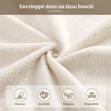 Tufted Bed Frame Beige 140x190cm - Includes Slatted Base - Beige - View 8