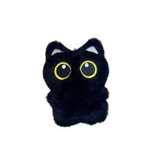 Cute Black Cat Plush Doll, Big Eyes Fluffy Mini Plush Doll, Gothic Style Bag Charm, Cute Backpack And Handbag Accessory, Exquisite Decoration, Perfect Gift For Cat Lovers, Suitable For Daily Use And Party Favors (Hanging Rope Black, White Random Color) - Black - View 15