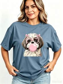 Women Senior T-Shirts & Tops - Blue - View 3