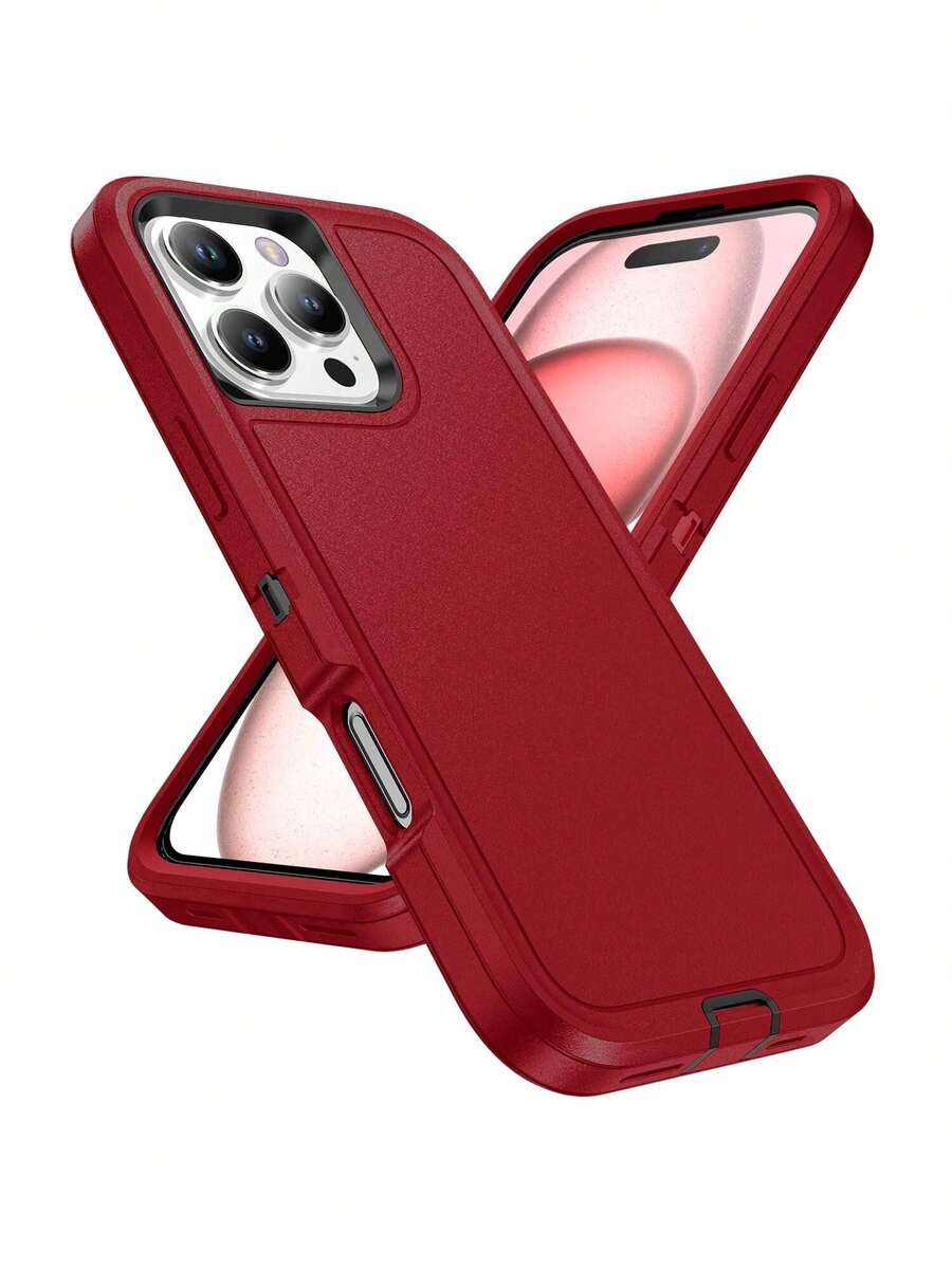 3-Proof Defender 17 Pro Max 18 Pro Max 手機殼 / 3-Proof Defender 平面設計 2合1 防震手機殼,相容 Apple 11/12/13/14/15/16 Pro Max - - Moto - 手機殼 / 相容 Apple 16 Pro Max/15 Pro Max/14 Pro Max/13 Pro Max/12 Pro Max/11 Pro Max/XS Max/7/8 Plus - 紅色/捍衛平面 - 查看 1