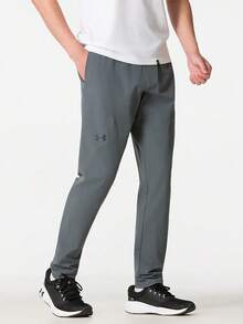 Under Armour Men's UA UNSTOPPABLE TAPERED PANTS Sports Training Casual Long Pants 1352028-012 - Black/Gray - View 1