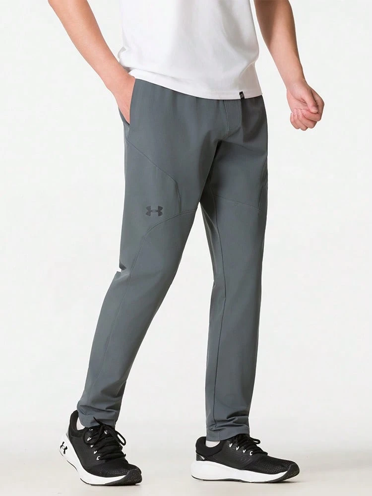 Under Armour Men's UA UNSTOPPABLE TAPERED PANTS Sports Training Casual Long Pants 1352028-012 - Black/Gray - View 1