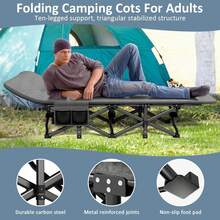 Wide Application: Camping, Hiking, Travel, Office Nap, Temporary Guest Bed - Grey - View 5