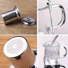 Thickened Heat-Resistant Glass Teapot With Stainless Steel Strainer, Large Capacity, Suitable For Flower Tea, Black Tea And Herbal Tea, Non-Electric Home Tea Brewing Utensil - Multicolor - View 10