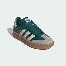 Adidas Spring/Autumn Unisex Retro Sports Shoes Classic Casual Sneakers JI2582 - Forest Green / Ivory White / Resin Yellow - View 5