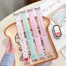 Elegant And Beautiful Watch Band, Multi-Functional, Durable, Creative Lucky Ice-Clear Single-Stud Silicone Watch Band Design, Asymmetrical Shape, Suitable For Xiaomi 10/9/8 Wristband, Quick-Release Buckle Design, Supports NFC Version Sharing, Sports Smart Couple - Multicolor - View 2