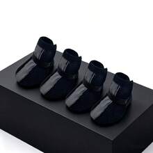 1 Set 4pcs Pet Mesh Shoes, All-Season Outdoor Foot Protection Dog Shoes - Black - View 8