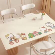 SANRIO 1PC/2PCS Random Color Cartoon Cat Extra Long Desk Mat, Fresh Light Background With Multiple Cute Cartoon Cat Illustrations, Waterproof & Wear-Resistant Material, Easy To Clean Stains, Non-Slip Bottom, Suitable For Students Daily Writing Practice, Computer Office Mouse Use, Planner Sticker Tape Collage Creation, Doodle Painting, Desk Surface Scratch Protection, Dormitory Desktop Decoration, Home Study Office Handmade DIY Universal Cute Cartoon Large Desk Pad - A-random Color - View 8