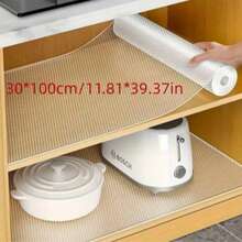 1 Roll Cabinet Liner, Suitable For Cabinets, Drawers, Refrigerators, Easy To Clean, Waterproof, Oil-Proof, Moisture-Proof, Dust-Proof; Can Be Used As Kitchen Countertop Mat, Furniture Cabinet Drawer Storage Liner, Home Decor Mat, Party And Christmas Storage Protection Mat - Multicolor - View 10
