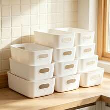15pcs Desktop Storage Baskets Multi-Purpose Organizer Boxes For Cosmetics Desk Clutter Underwear Kitchen Bathroom Bedroom Office Home Decor Container Set - Multicolor - View 3