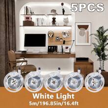 High Brightness LED Light Strip, USB Powered, Button Switch Control, Flexible LED Light Strip, TV Background Decorative Light, Background Decorative Flexible Light Strip, Easy To Install, Suitable For TV Background, Bedroom, Living Room, Hallway, Kitchen, DIY Decoration - LED Strip Light - View 32