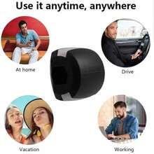 1pc Silicone Jaw Muscle Exerciser, For Training Jaw Muscles And Shaping Face, Adult Fitness Equipment - Black - View 5
