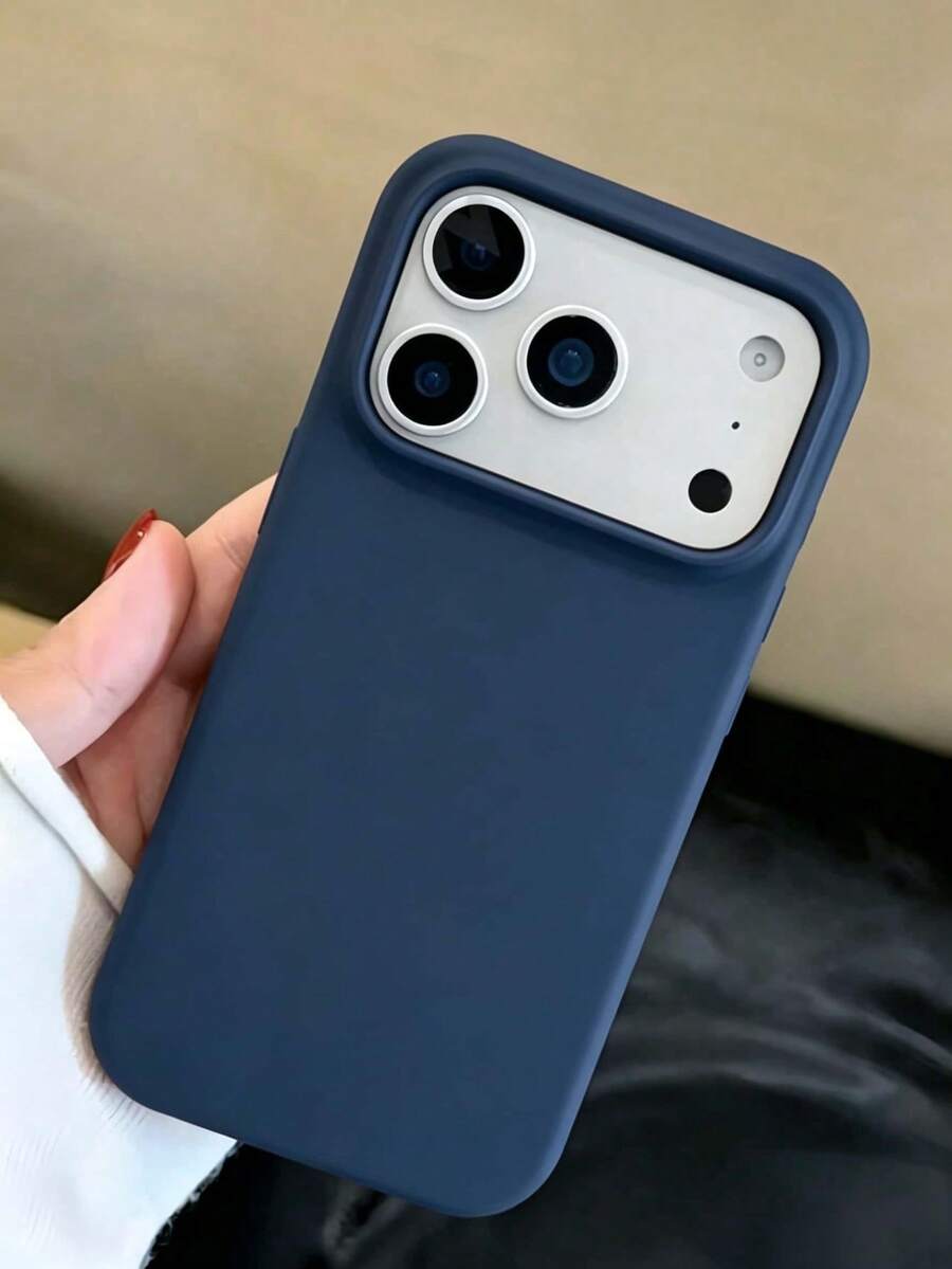 [Fashion Liquid Style] 純皇家藍 TPU 液態效果手機殼 | 極簡設計，防撞耐刮，相容 Apple 17/17 Pro Max、16/15/14/13/Pro/Pro Max，提供全鏡頭保護，適合男士、女士與學生。完美適用於夏季使用、校園、辦公室、戶外旅行與場景裝飾。 - 寶藍色 - 查看 1
