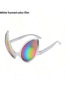 1pc Alien Glasses Funny Party Glasses Holiday Ball Alien Costume Party Supplies Funny Random Color - Multicolor - View 4