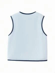 Balabala Kids Cozy Fleece Vest Warm Lightweight Layer For Boys And Girls - Blue Tint - View 2