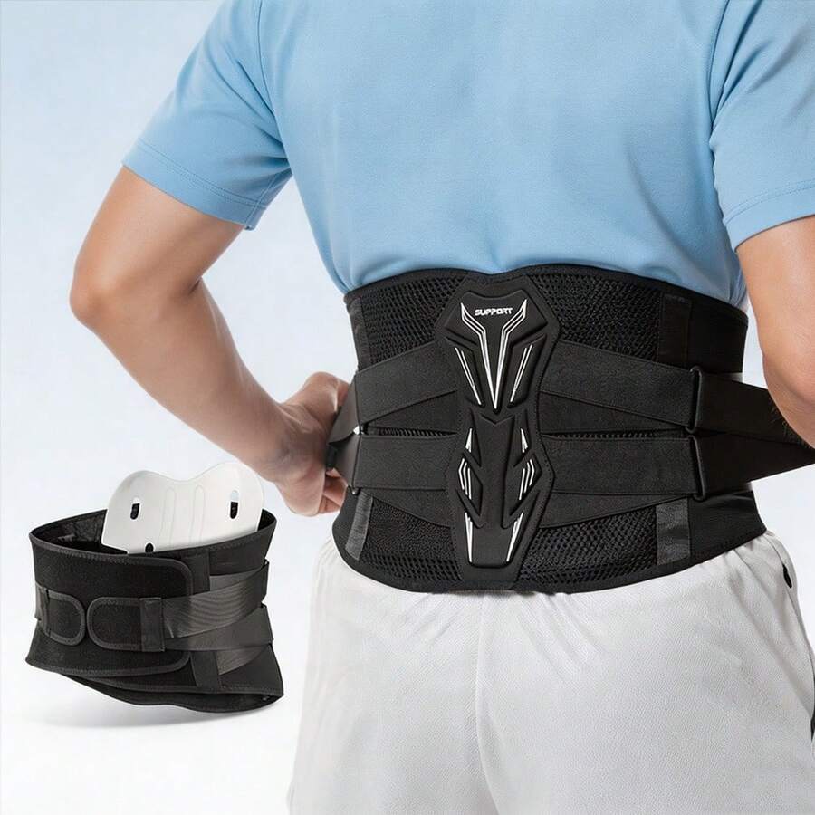 Breathable Sports Waist Support Belt, Adjustable Waist Support Strap, Fitness Workout, Outdoor Running, Daily Use Waist Support