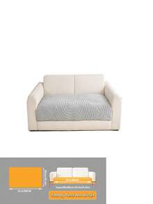 1PC Curved Water Ripple Plush Sofa Cover, Suitable For 1/2/3/4 Seater Sofas, Warm Thick Couch Protector, Non-Slip Bottom, Machine Washable, Pet Friendly, All Season Minimalist Home Decor Furniture Pad - Light Grey - View 14