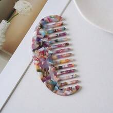 1件女性用個性化姓名珍珠寬齒髮梳，優雅復古大理石客製化梳子，伴娘送給新娘的禮物，適用婚禮、新娘派對、生日、母親節，送給她的禮物 - 彩色 - 查看 10