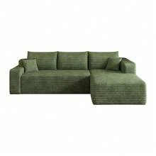 L Shape Cloud Sofa Green - Easy Assembly - Hijau 3 Kursi - View 11